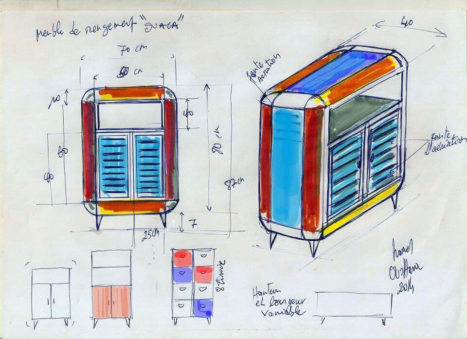 Kommode "Ouaga" by Hamed Ouattara