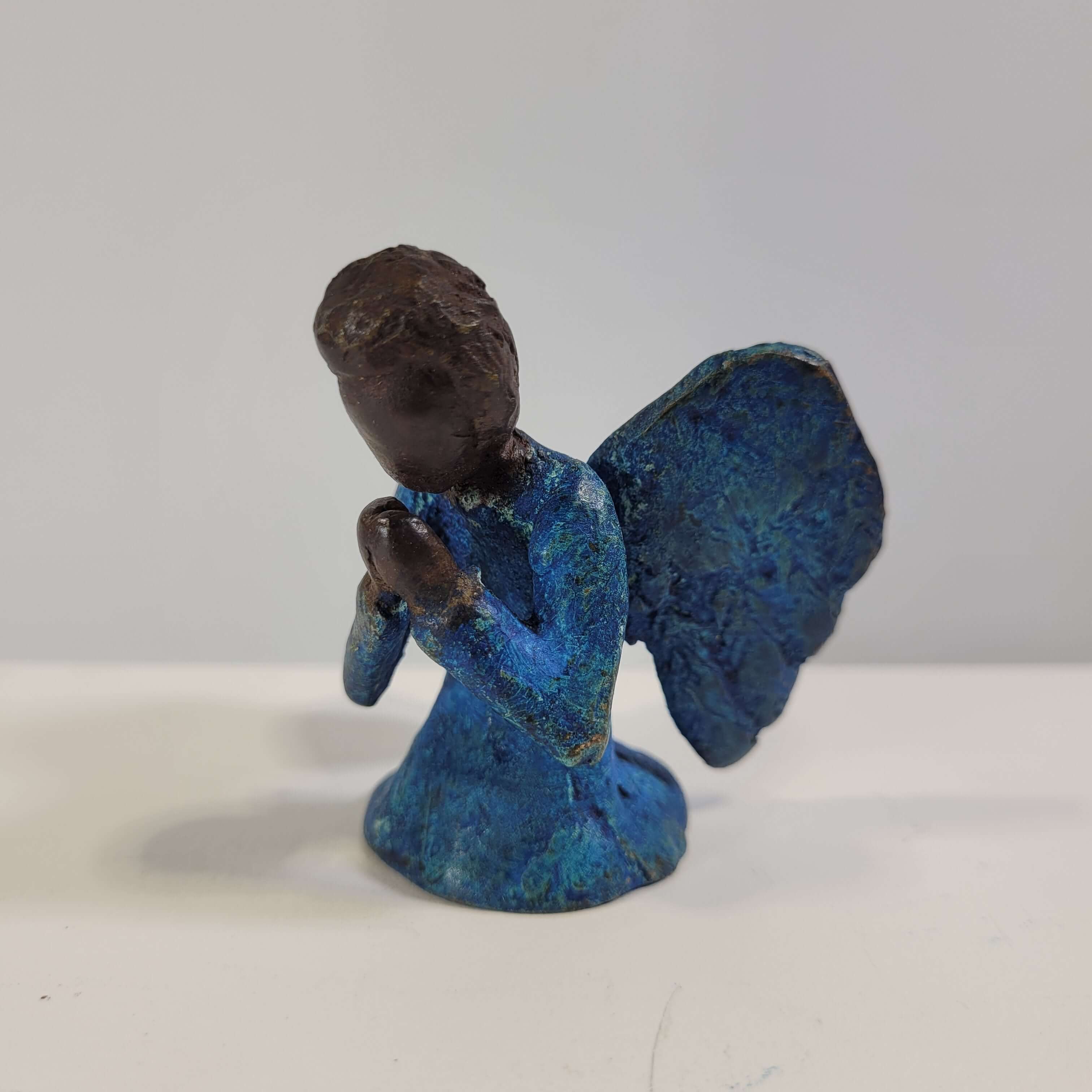 "Petit ange" von Hamidou | Kleiner Engel aus Bronze | Unikat aus Burkina Faso