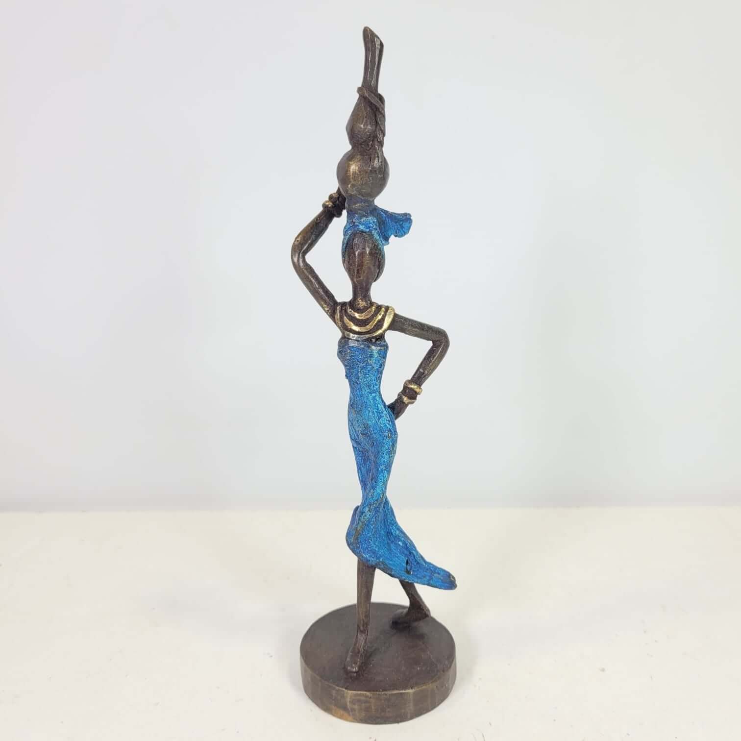 Bronze-Skulptur "Femme avec vase" by Karim Sana | verschiedene Größen und Farben