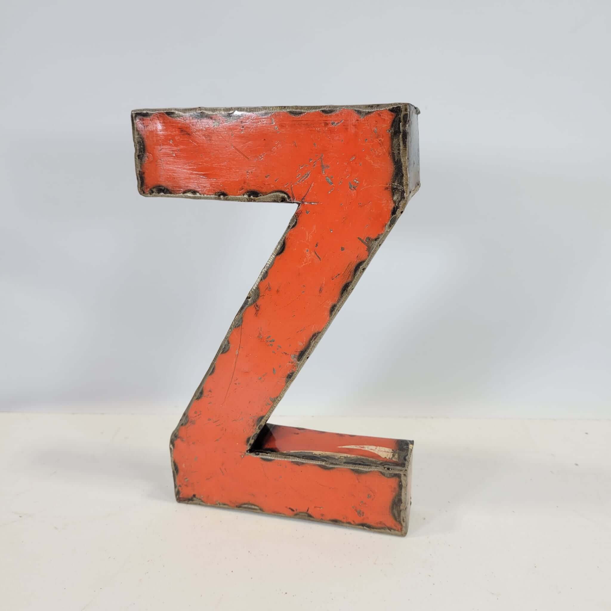 Buchstabe "Z" aus recycelten Ölfässern | 22 oder 50 cm | verschiedene Farben