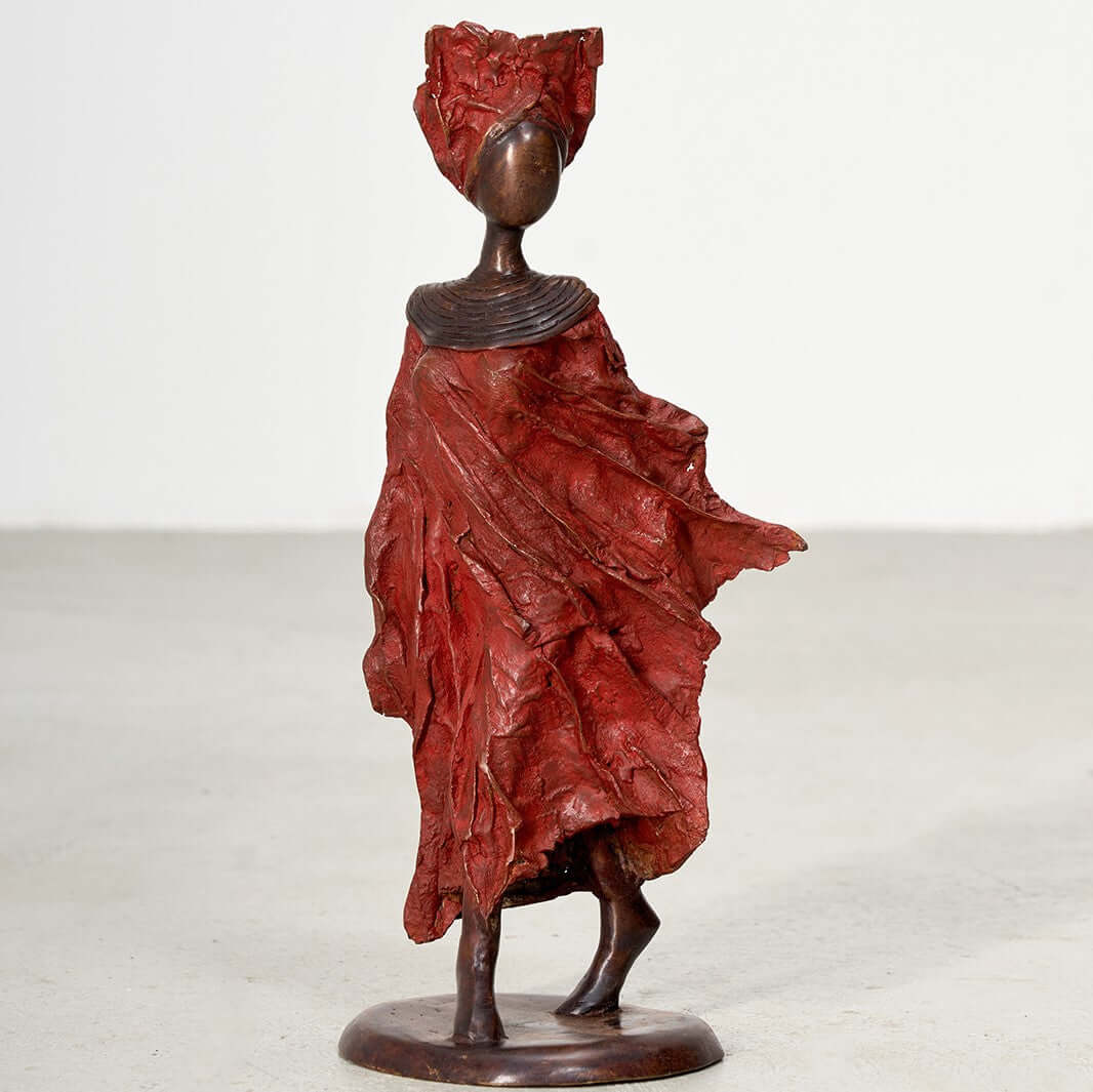 Bronze-Skulptur "Femme du Sahel" | by Patrice Balma | 36-40 cm 4 kg | Unikate