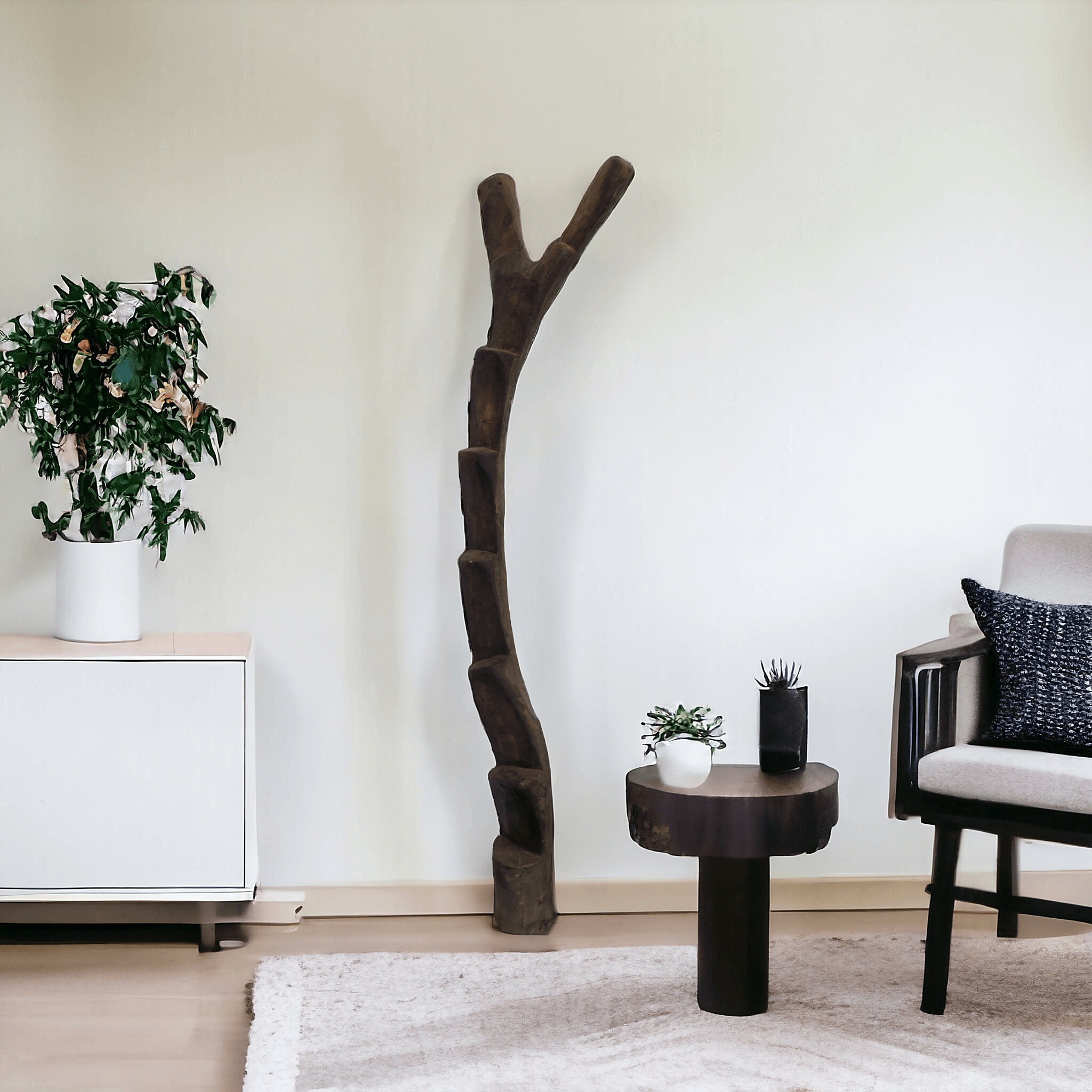 Antike Holzleiter (Dogon-Volk), échelle Dogon, Mali, ca. 1970