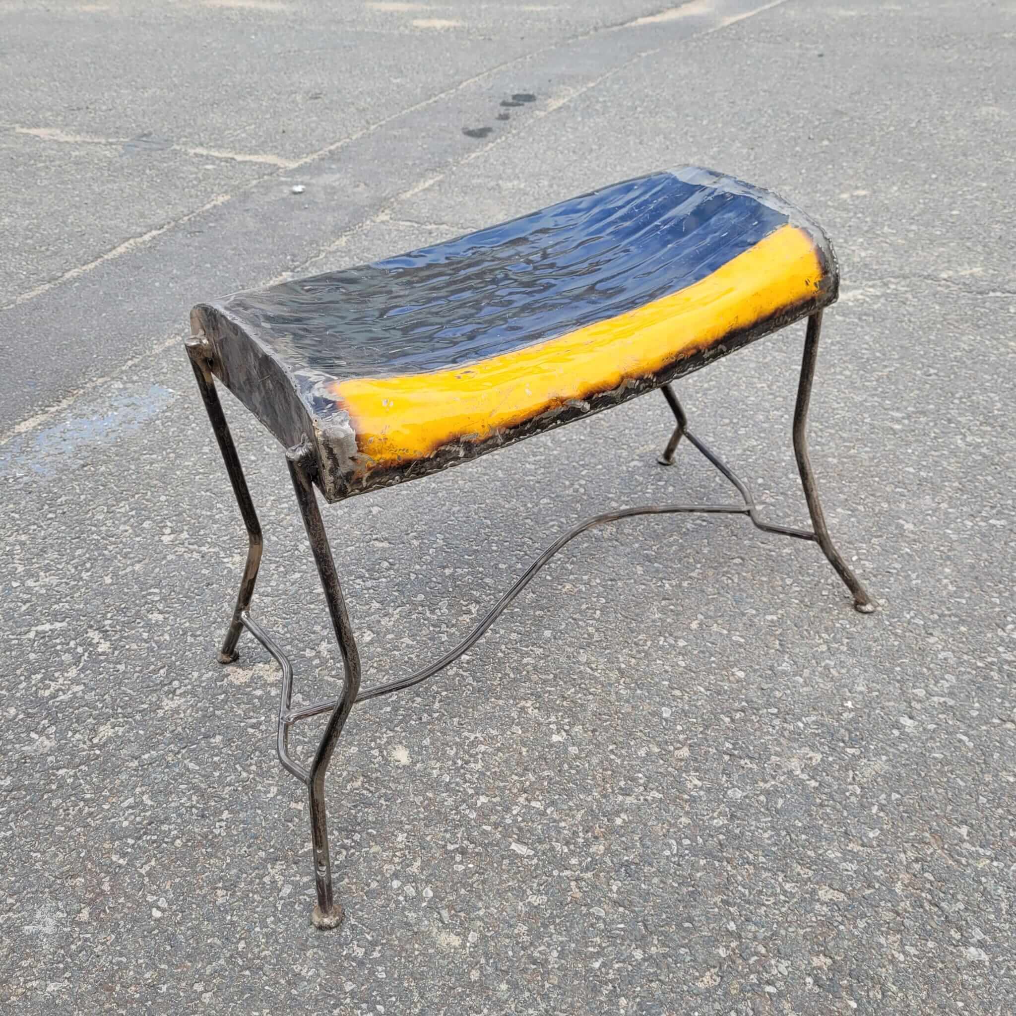 Upcycling-Hocker aus alten Ölfässern und -Tanks | Unikate | verschiedene Farben