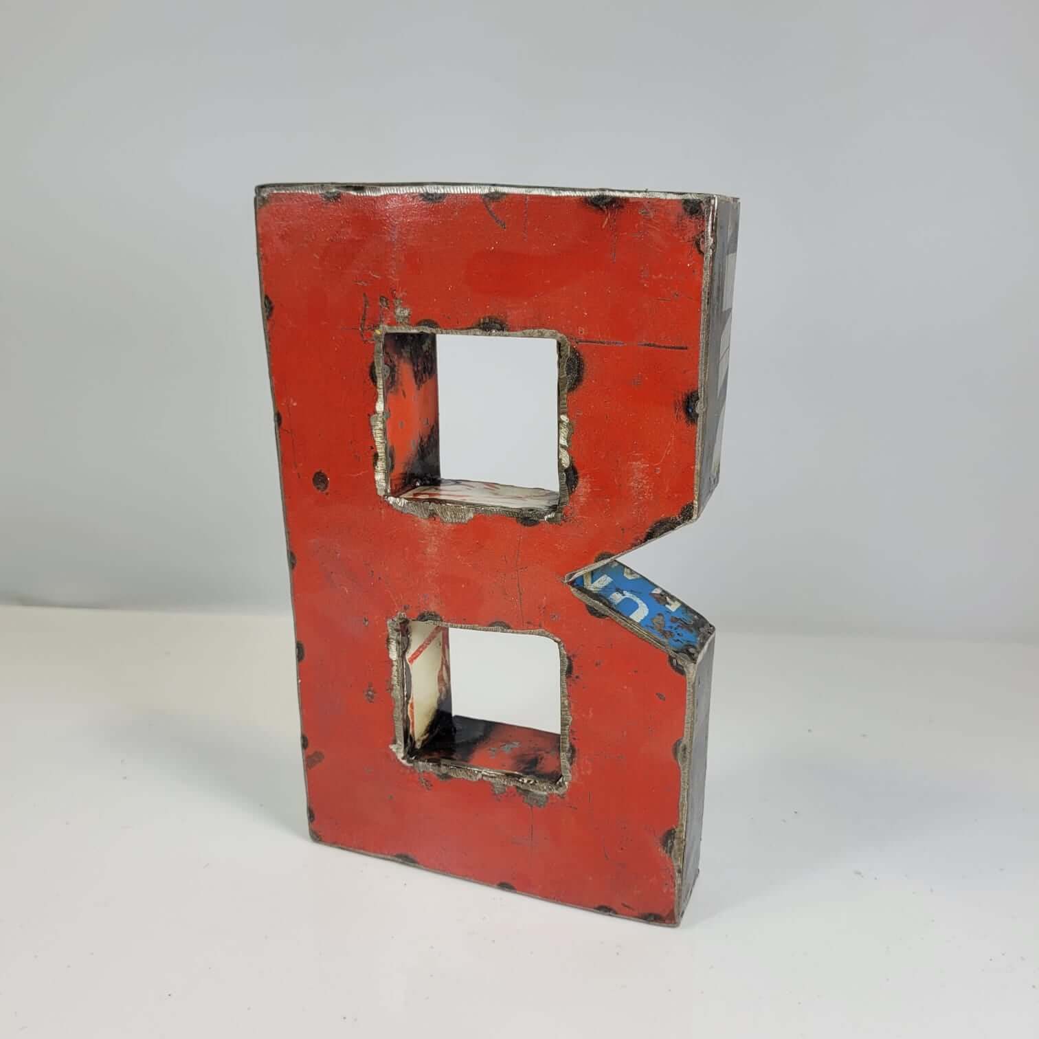 Buchstabe "B" aus recycelten Ölfässern | 22 oder 50 cm | verschiedene Farben