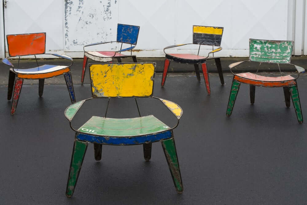 Sessel "Scarabé" | by Hamed Ouattara | Upcycling Post-Oil | aus recycelten Ölfässern